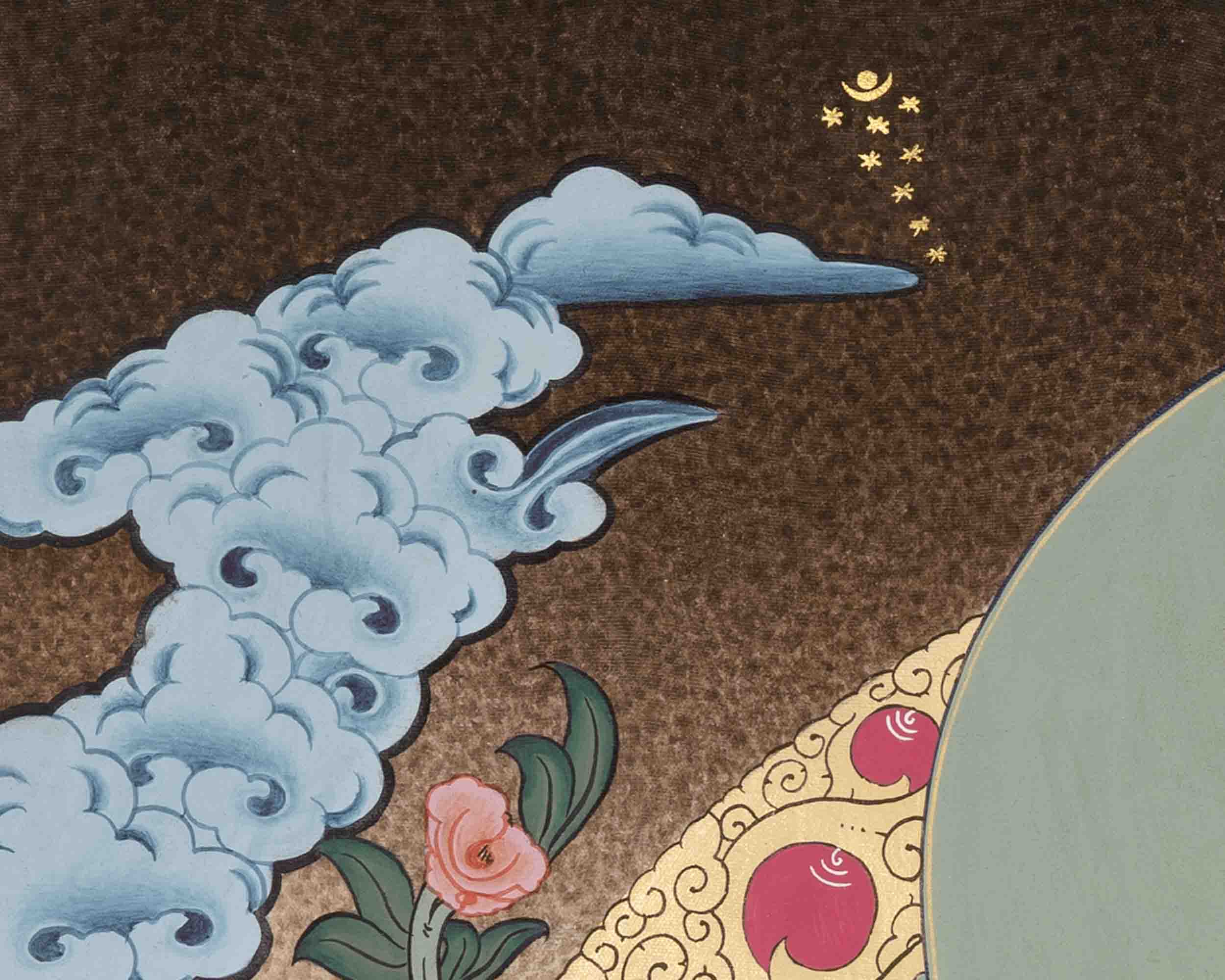 Padmasambhava Guru Rinpoche | Tibetan Thangka | Wall Decors