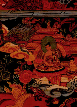Tibetan Wheel Of Life Thangka | Traditional Samsara Painting | Wall Decors