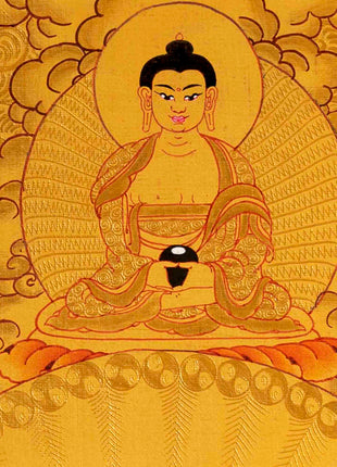 Buddha Shakyamuni Thangka | Yoga Meditation Art