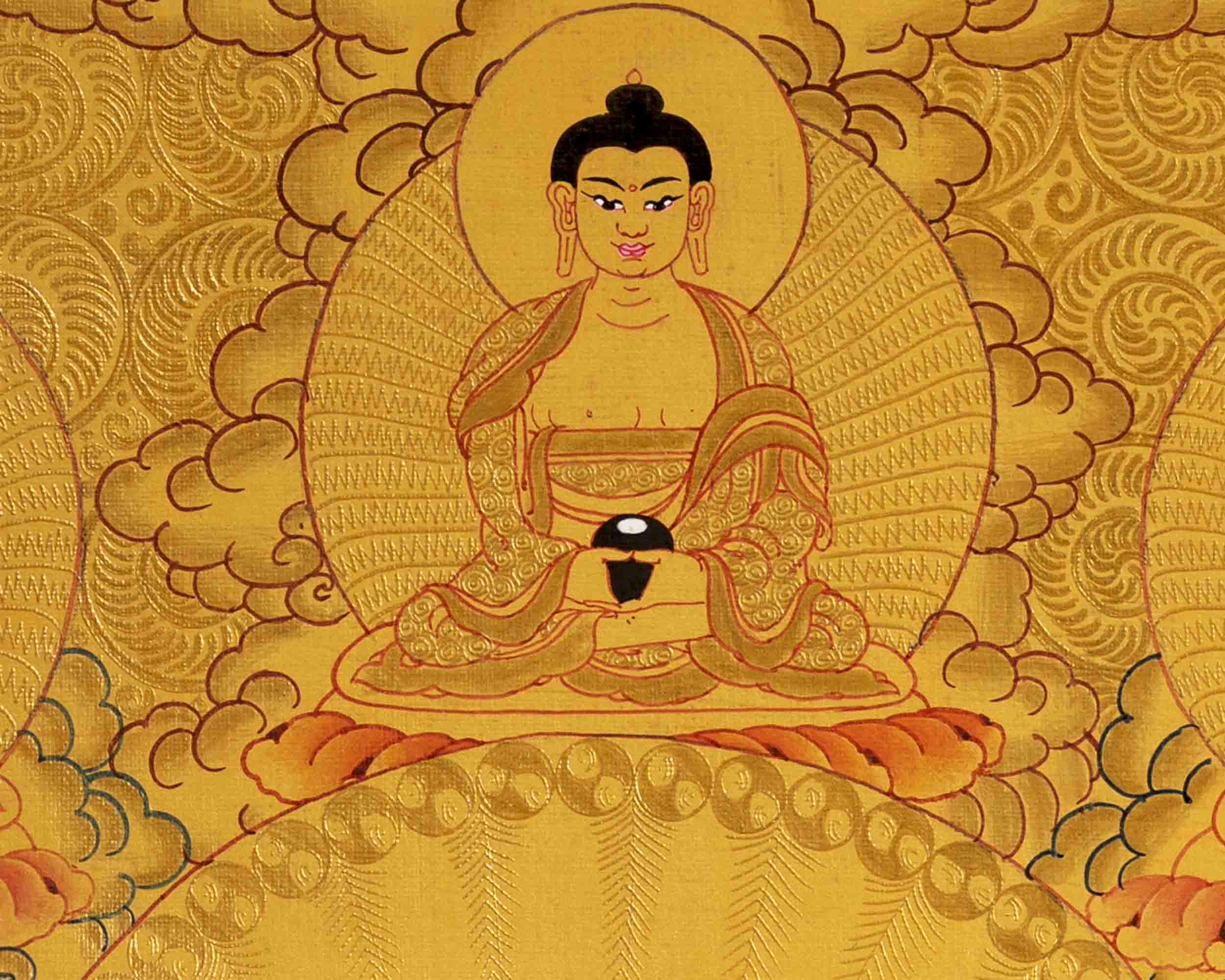 Buddha Shakyamuni Thangka | Yoga Meditation Art