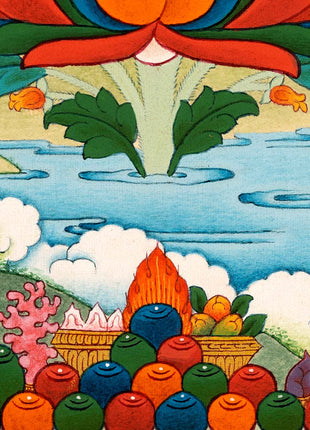 Medicine Buddha Art | Traditional Tibetan Thangka