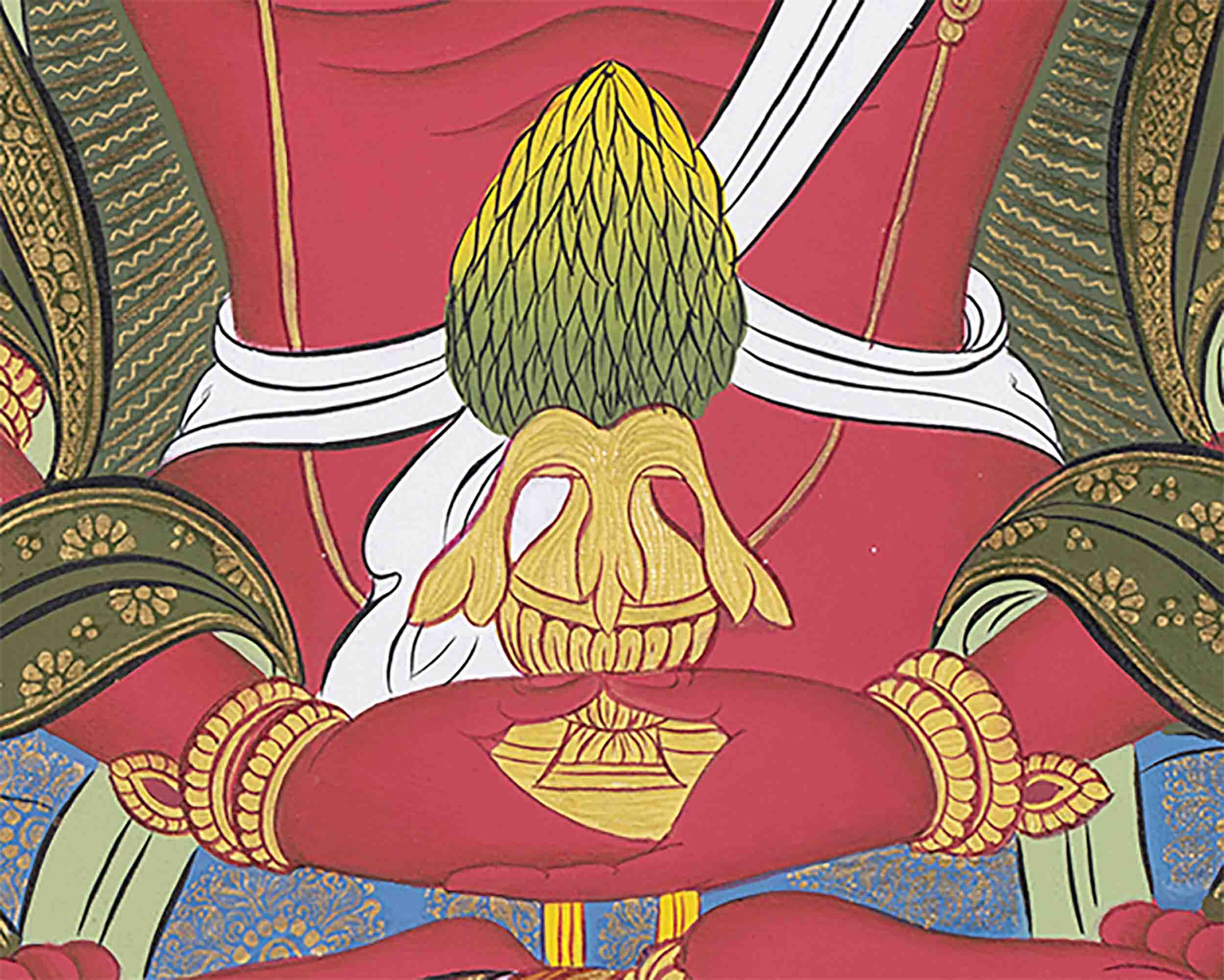 Red Amitayus Buddha | Art Painting