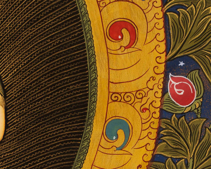 White Tara Thangka Print | Buddhist Female Bodhisattva Art | Wall Decors
