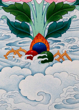 Guru Rinpoche Thangka | Traditionally Hand Painted Art