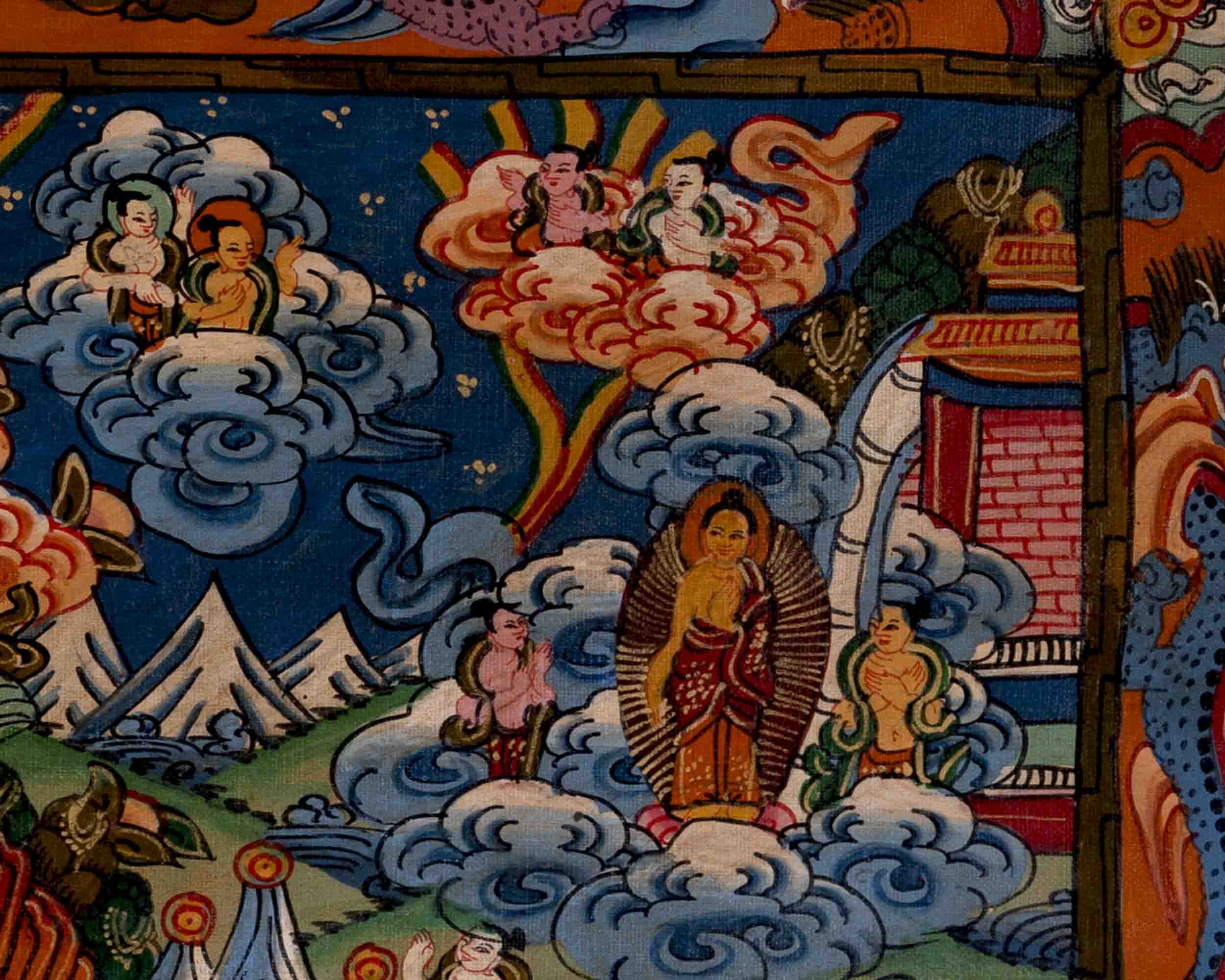 Religious Buddha Life Story | Wall Decors | Buddhist Thangka