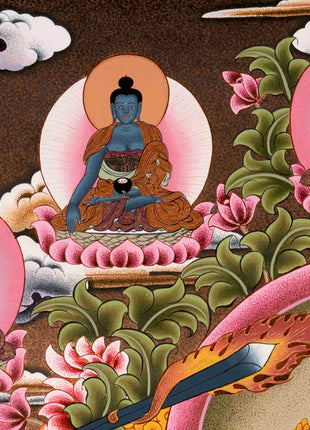 Religious Manjushree Thangka | Thangka Painting