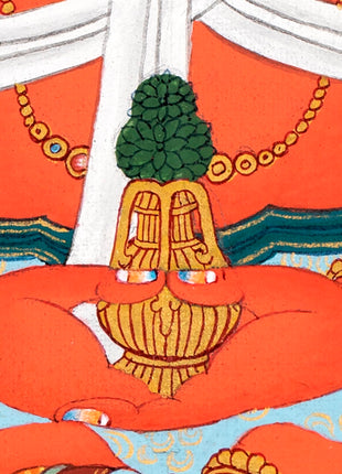 Amitayush With White Tara and Namgyalma Canvas Print |   High Quality Giclee Canvas Print