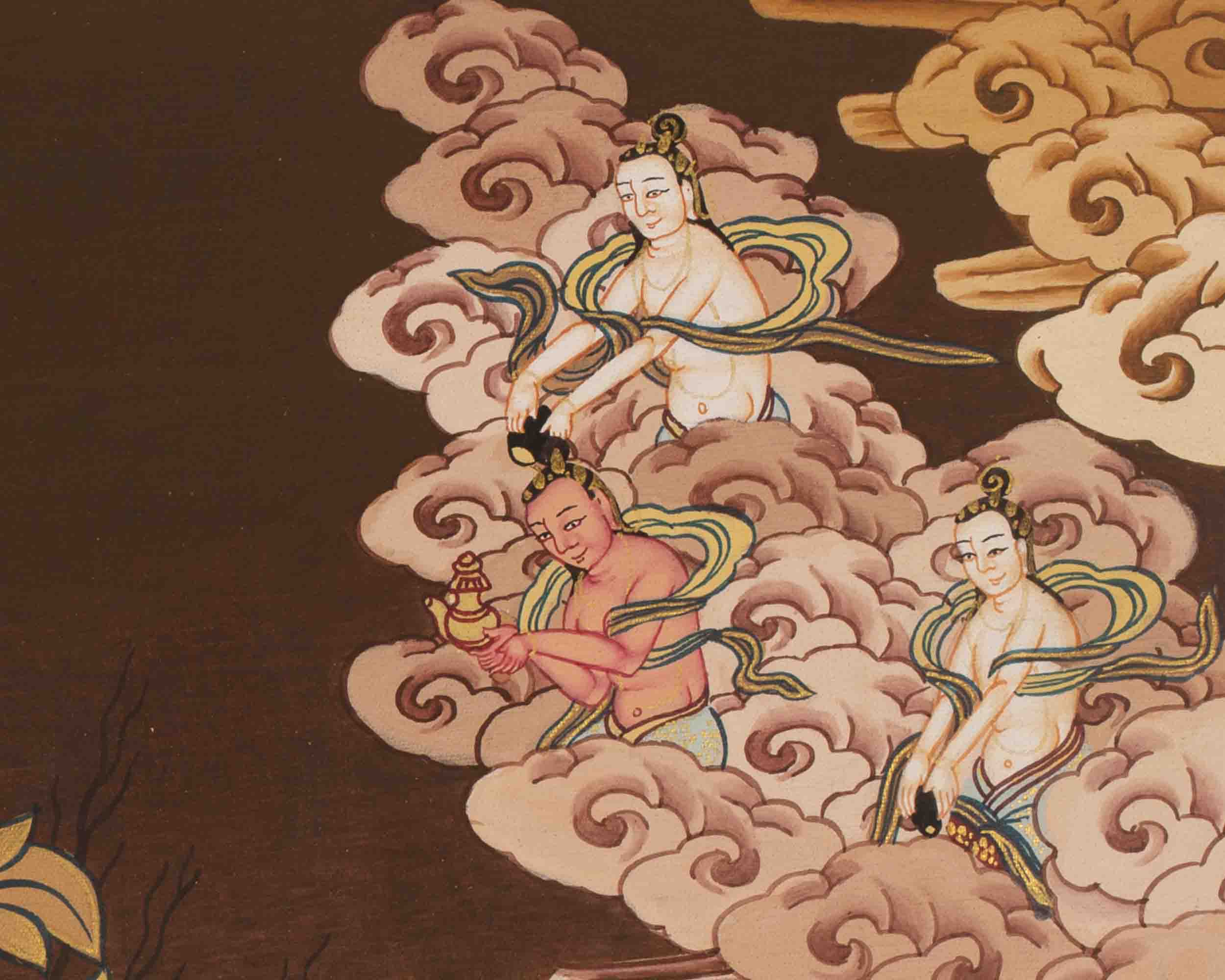 Manjushree Thangka | Bodhisattva Of Wisdom | Wall Decorative Art