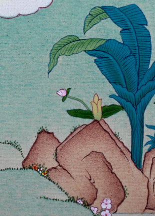 White Tara Thangka | Karma Gadri Style Painting | Female Buddha