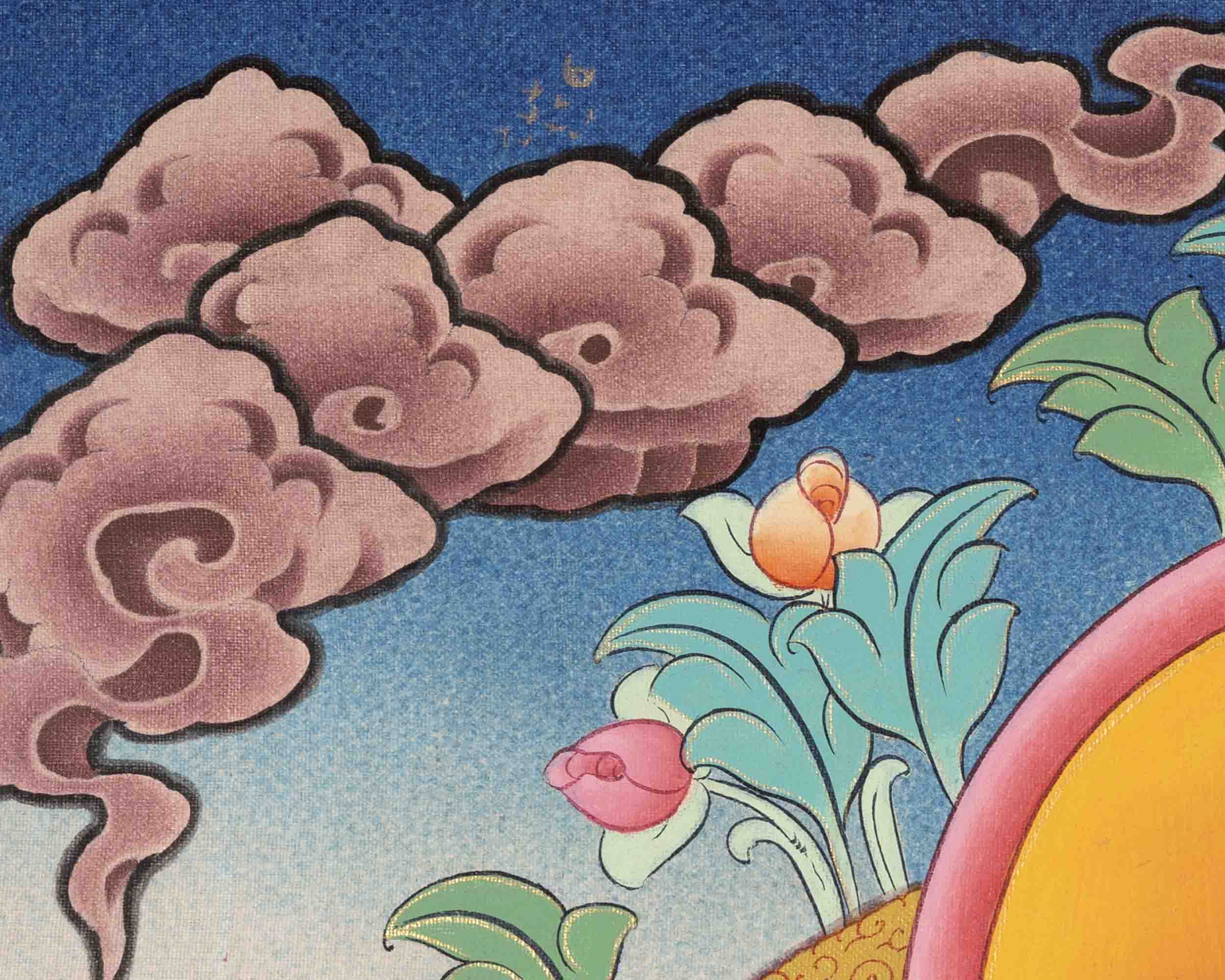 Bhaisajyaguru Thangka | Wall Hanging Medicine Buddha Decoration