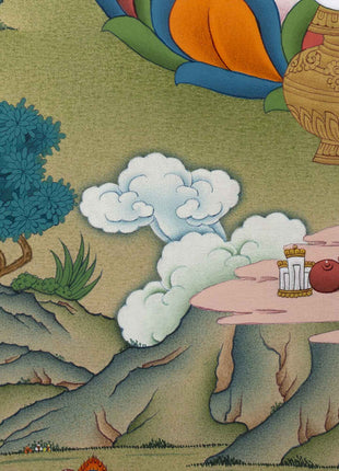 Traditional Wealth Deity Dzambala Thangka