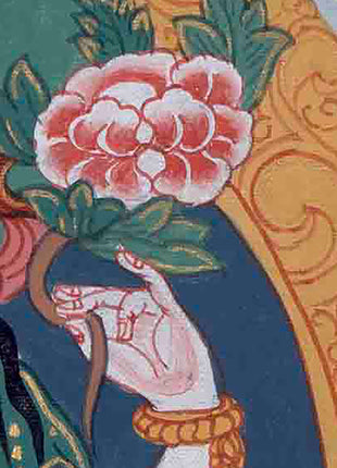 Traditional Hand Painted Chenrezig Thangka Painting | Chenrezig Thangka