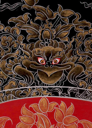 Manjushree Thangka Painting | Bodhisattva Of Wisdom | Religious Art
