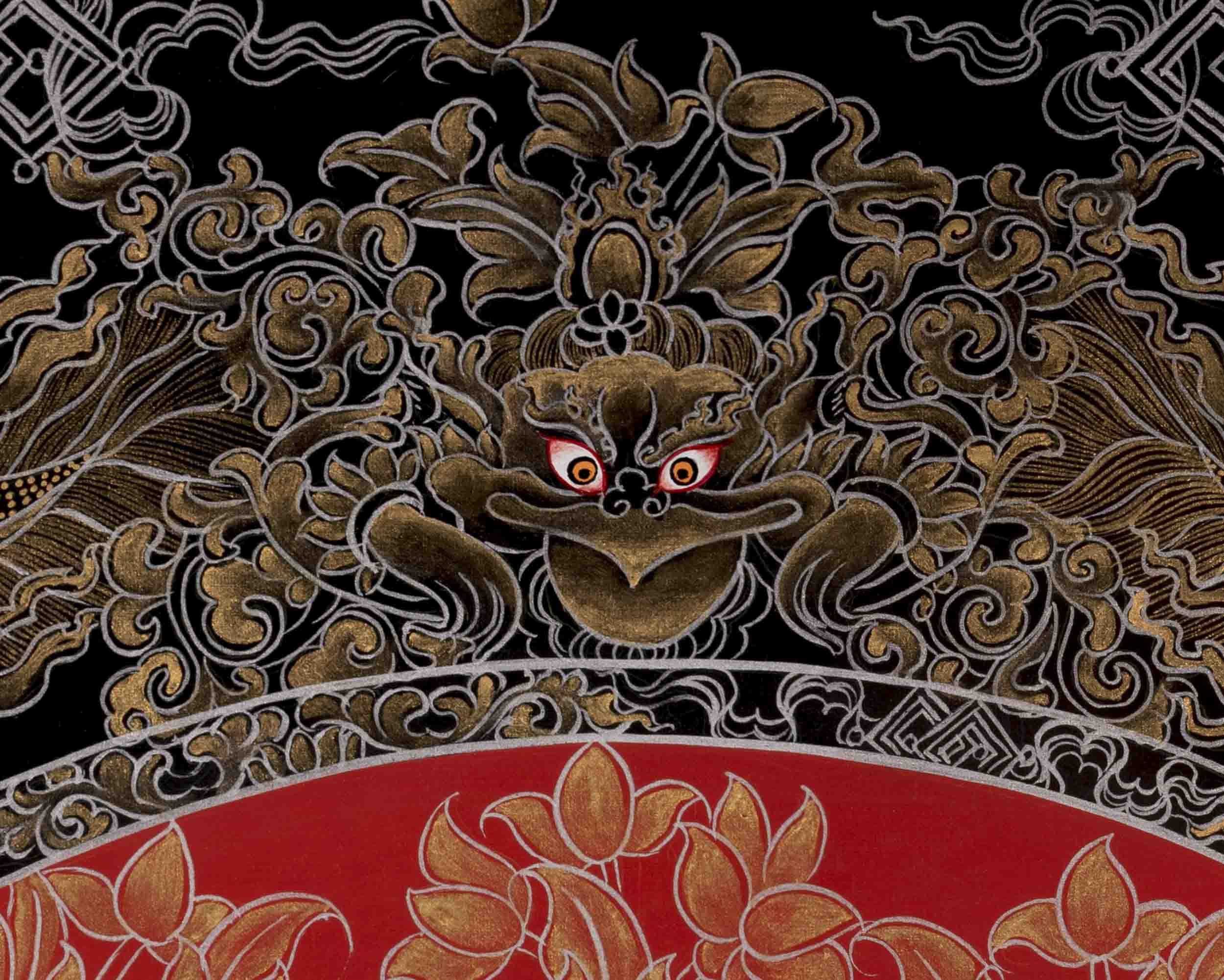 Manjushree Thangka Painting | Bodhisattva Of Wisdom | Religious Art