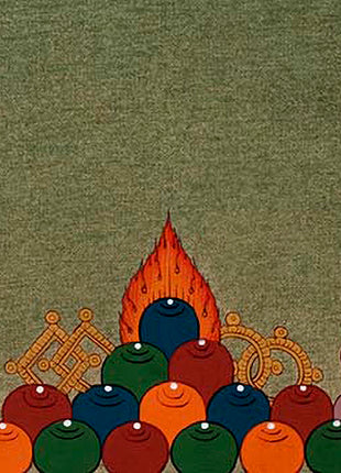 White Tara With Amitayus and Namgyalma Thangka | Long Life Deities | Tibetan Art
