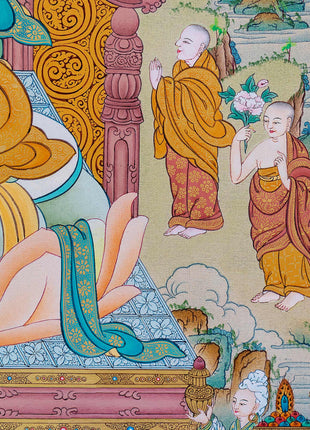 White Tara Thangka, High Quality Tara Thangka Print