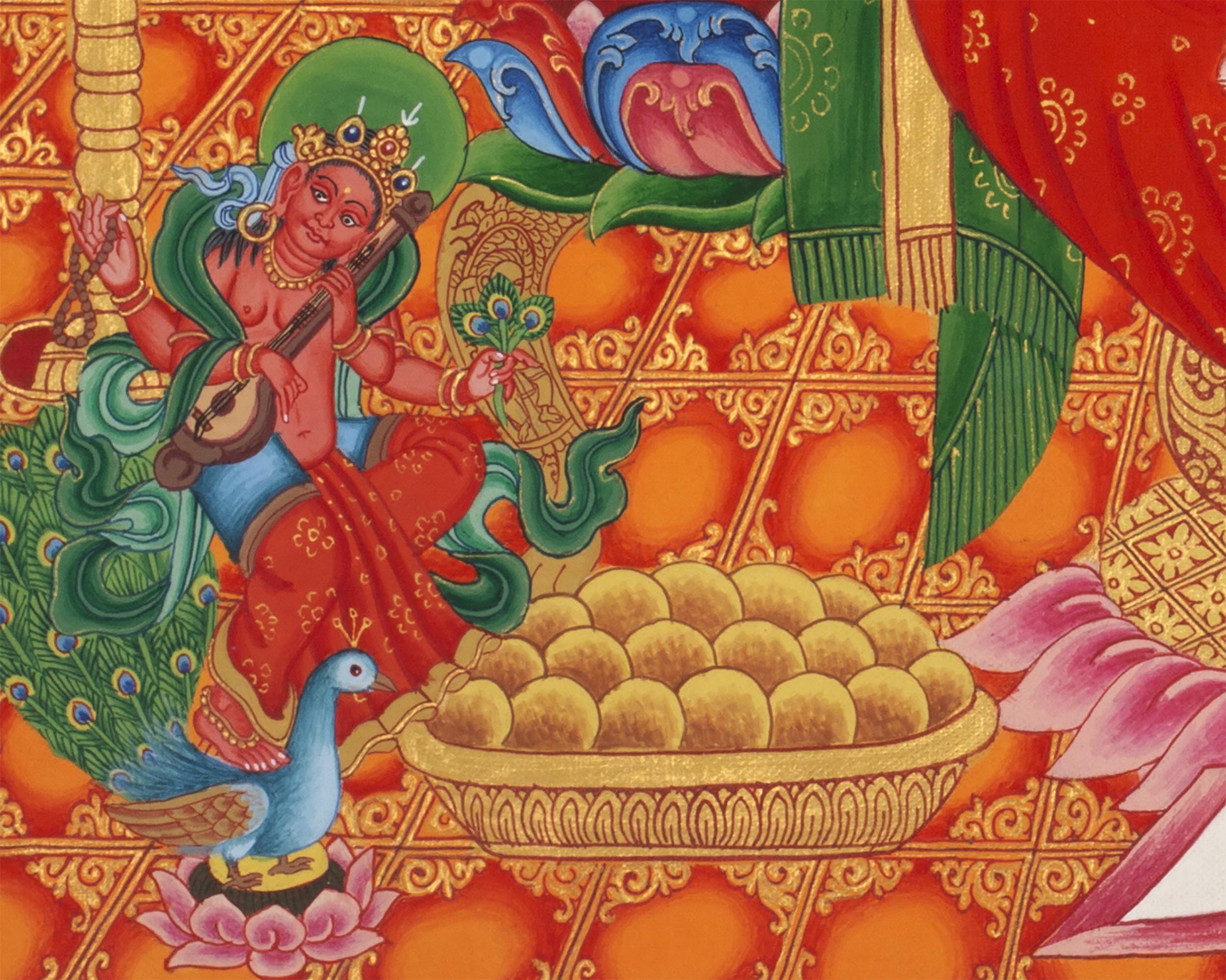 Ganesha Thangka Prints | Digital Printing | Religious Wall Decor