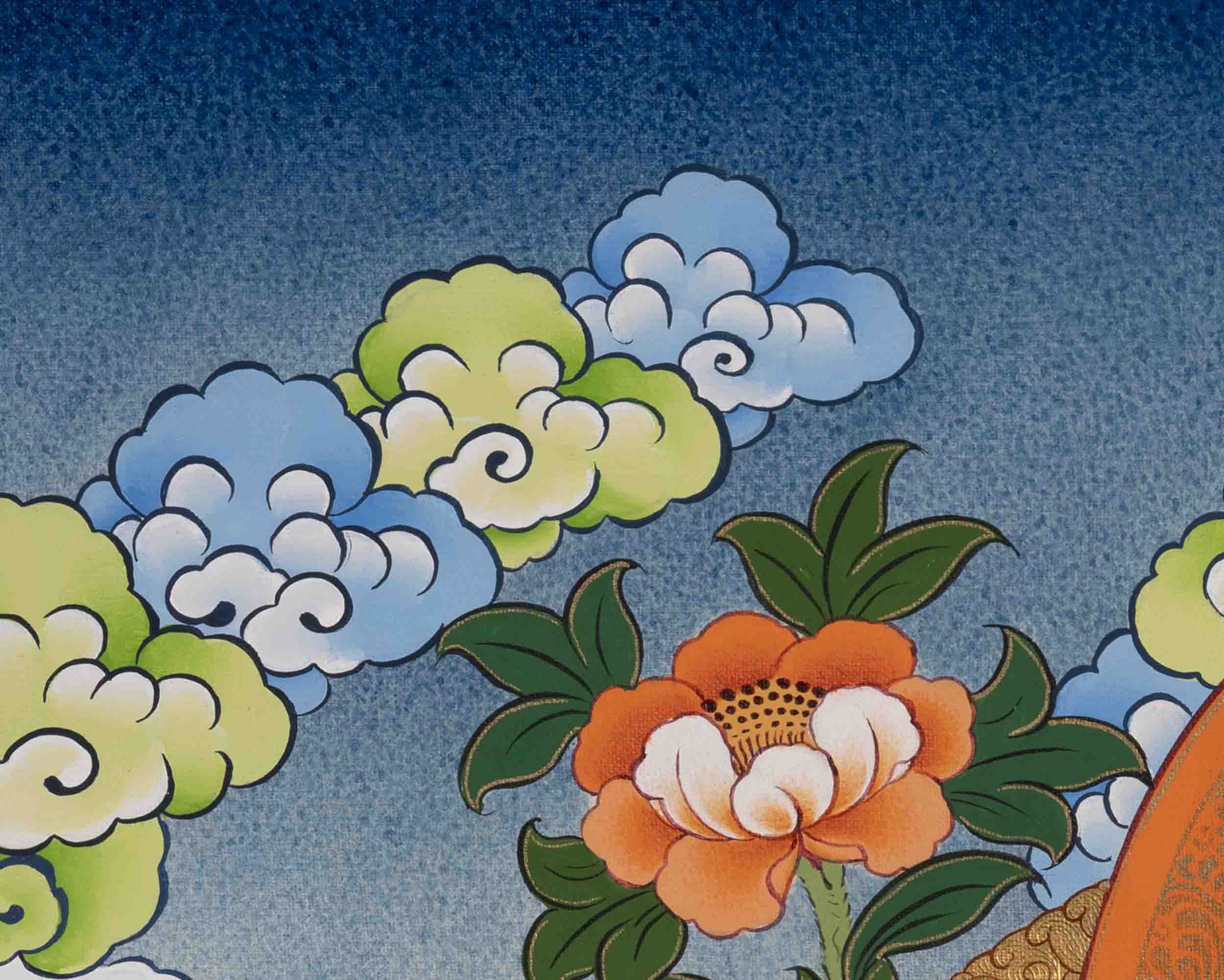 Green Tara | Traditional Buddhist Thangka | Wall Decors
