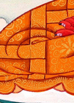 Amitabha Buddha Images Thangka Painting | Hand Painted Art for Meditation