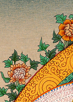 Traditionally Hand-Painted Chenrezig 1000 Arms Thangka | Himalayan Buddhist Sacred Art