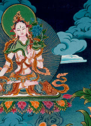 Avalokiteshvara Chengrezig | Traditional Tibetan Thangka | Wall Decors