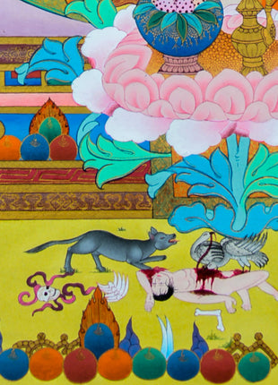 Pema Jugne Thangka | Guru Rinpoche Manifestation | Traditional Artwork