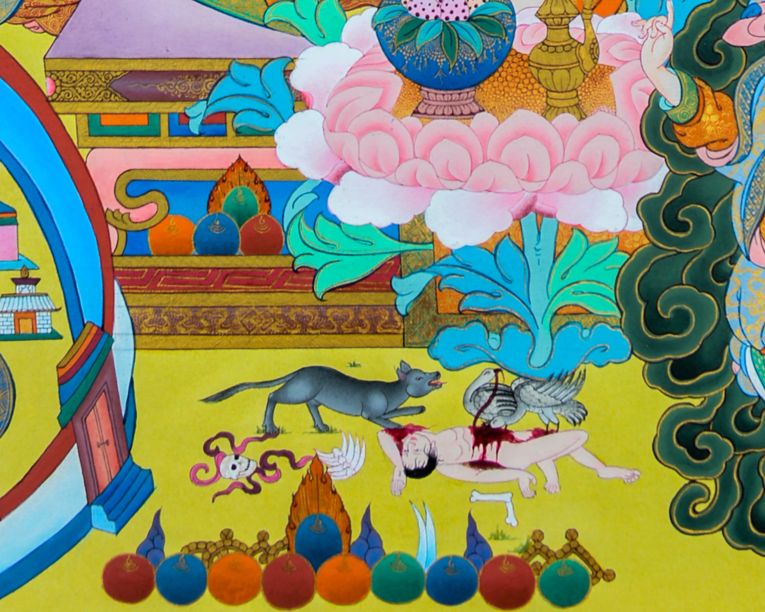 Pema Jugne Thangka | Guru Rinpoche Manifestation | Traditional Artwork