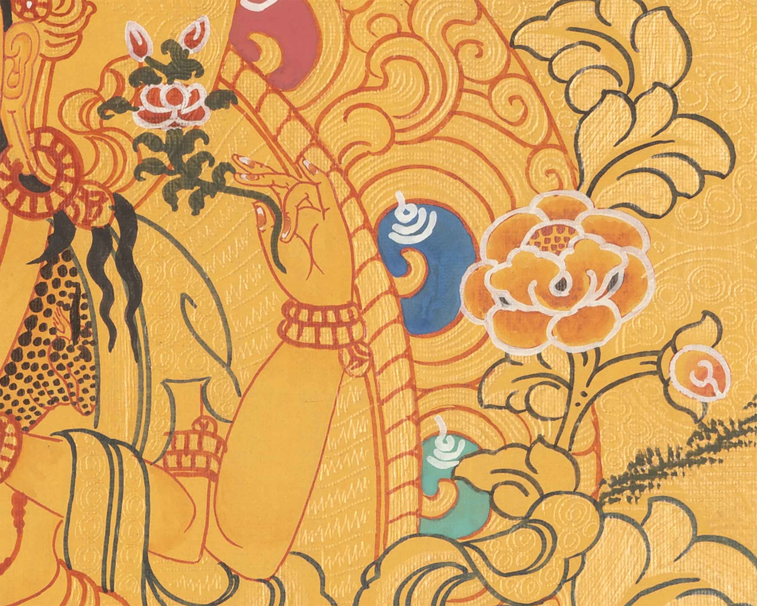 Bodhisattva Avalokiteshvara Chengrezig |  Tibetan Buddhist Thangka