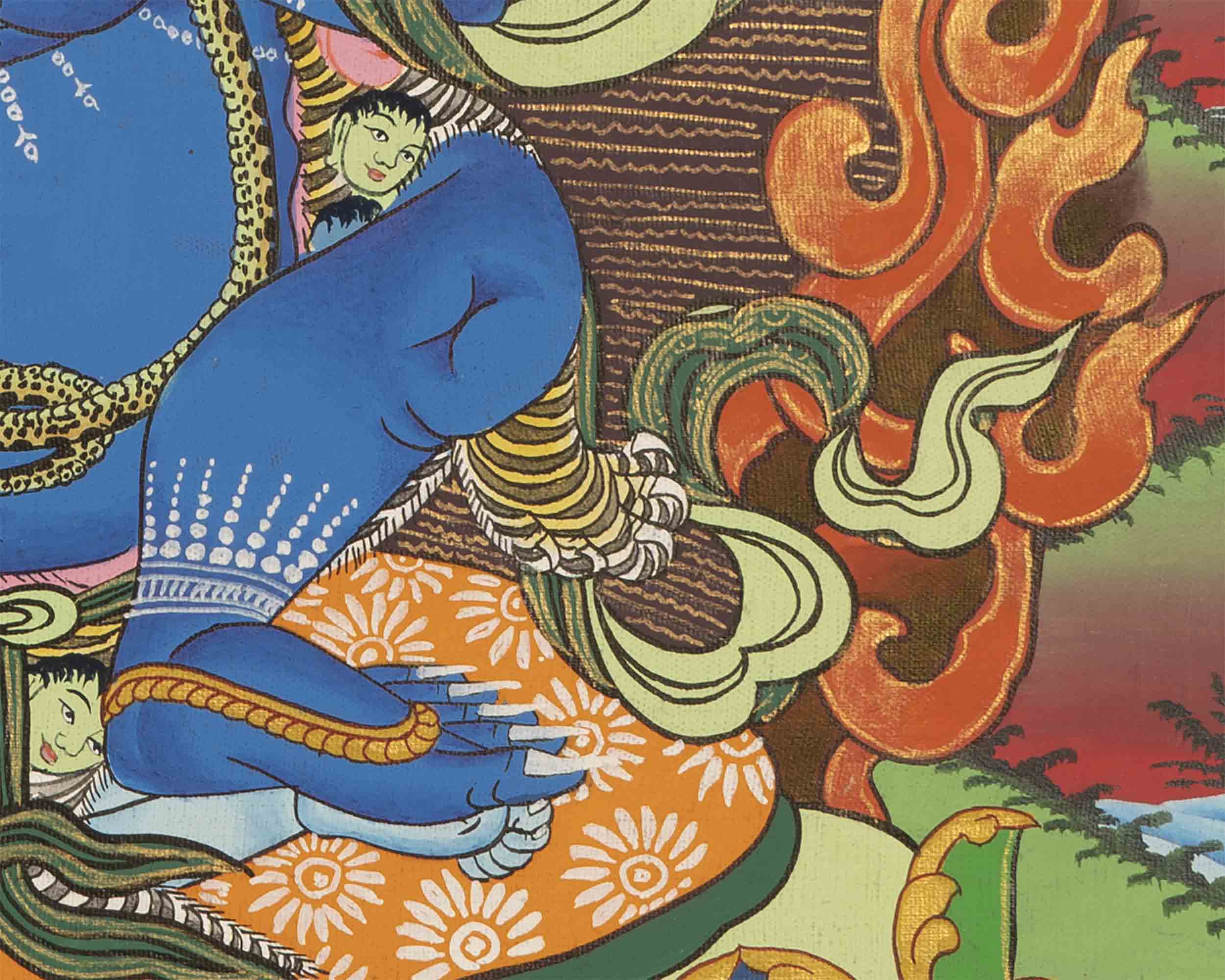 Vajra Panjarnatha Thangka | Wall Decor Artwork
