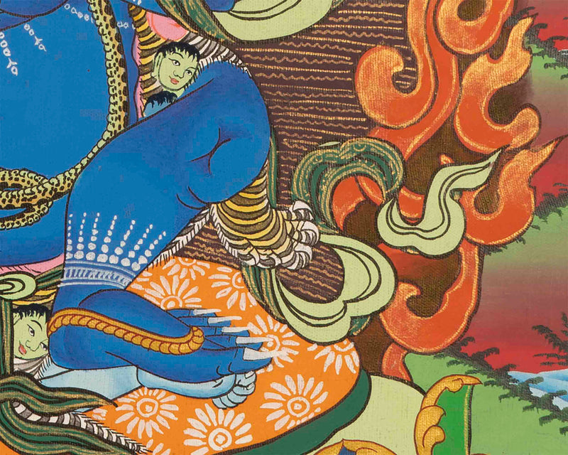 Vajra Panjarnatha Thangka | Wall Decor Artwork