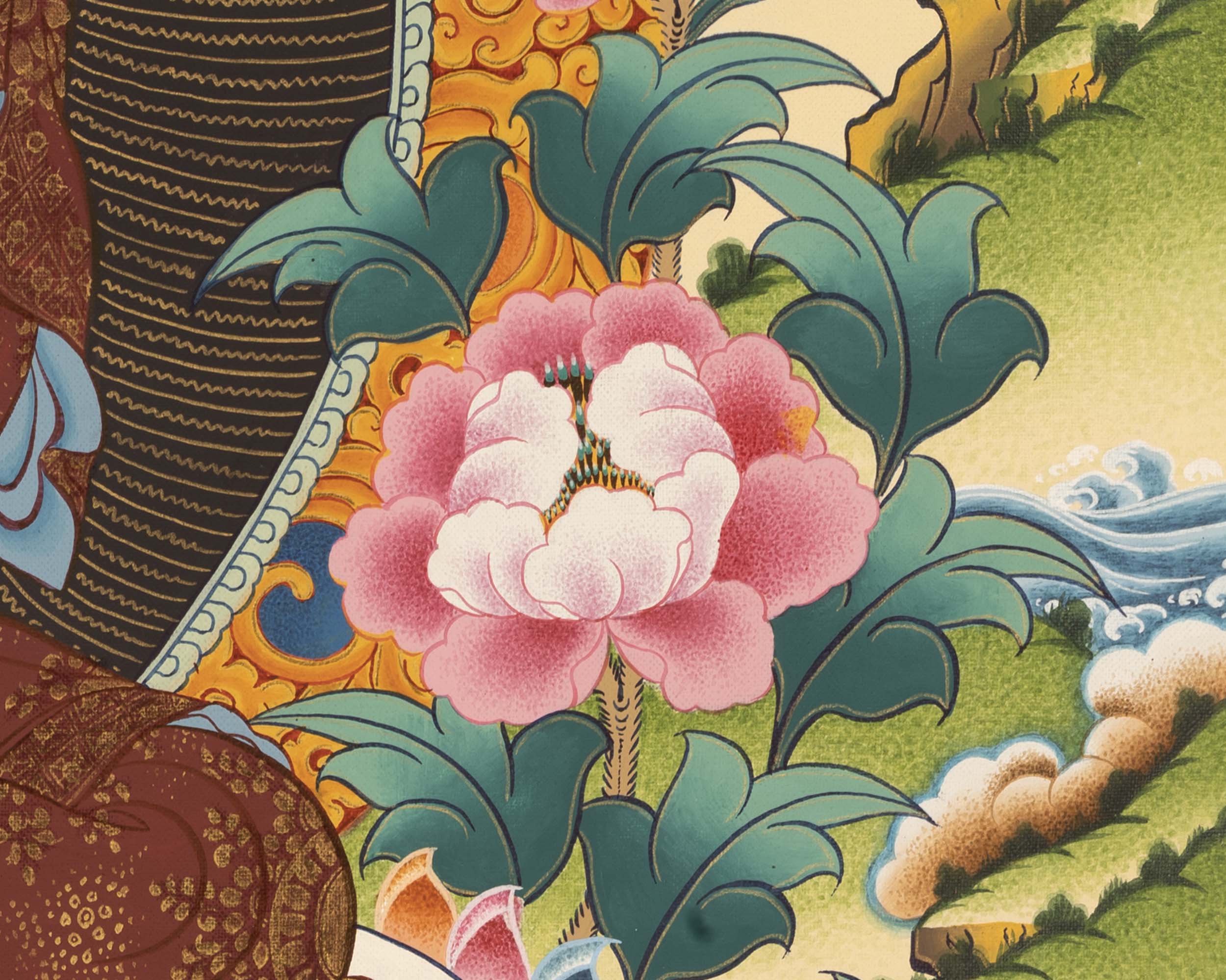 Traditional Shakyamuni Buddha |  Buddhist Thangka Painting