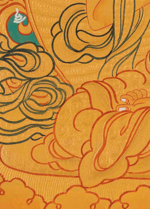 Vajrasattva Painting | Traditional Buddhist Thangka | Wall Hanging Decors