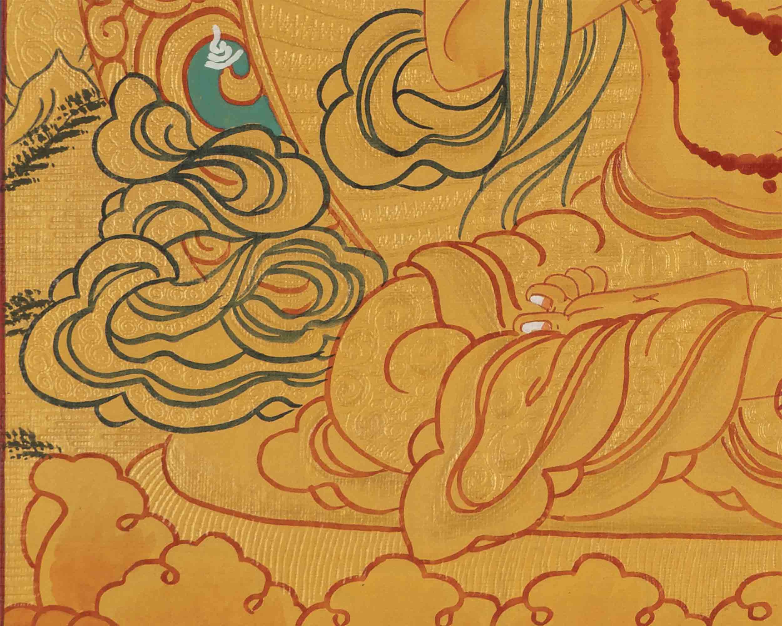 Vajrasattva Painting | Traditional Buddhist Thangka | Wall Hanging Decors