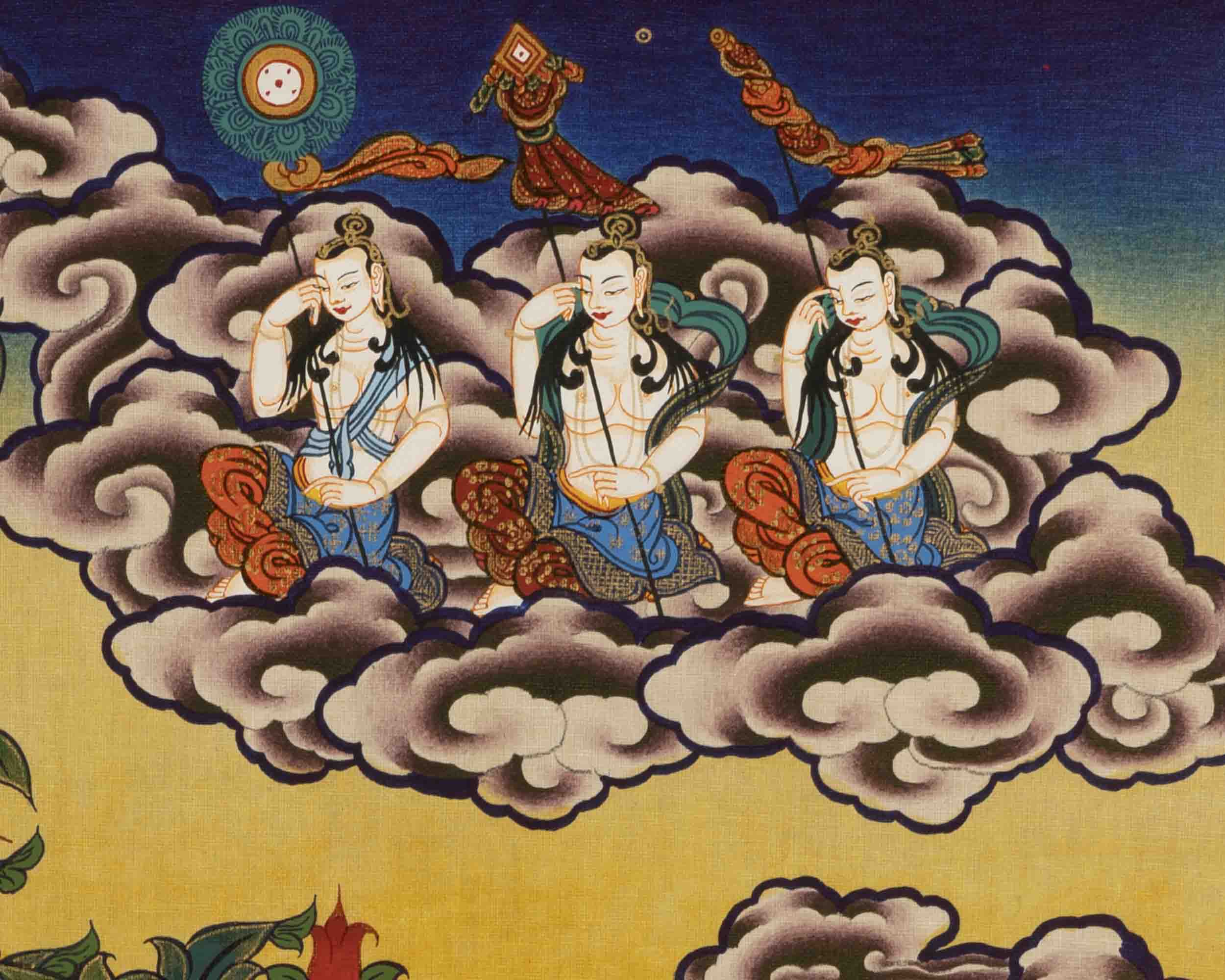 Bodhisattva Avalokitesvara Thangka | Handpainted Religious Painting