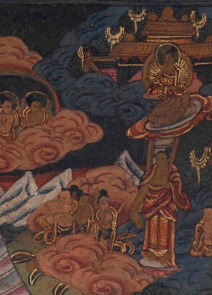 Life Of Shakyamuni Buddha | Traditional Tibetan Thangka | Wall Decors
