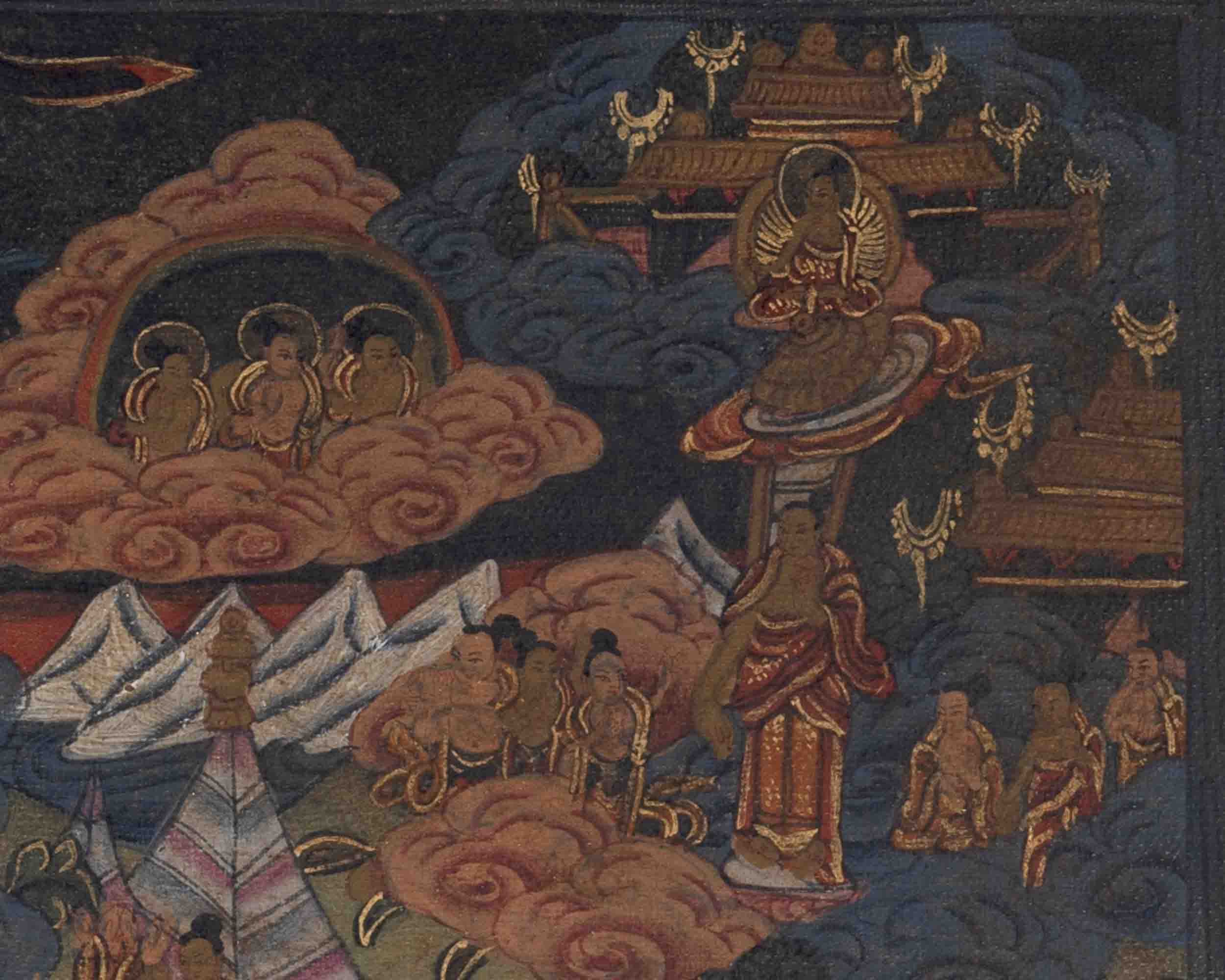 Life Of Shakyamuni Buddha | Traditional Tibetan Thangka | Wall Decors
