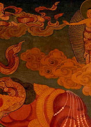 Wheel Of Life Buddhist Thangka | Religious Tibetan Artwork | Wall Decoration