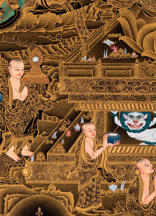 White Tara, Tibetan Thangka, High Quality Canvas, Thangka Print