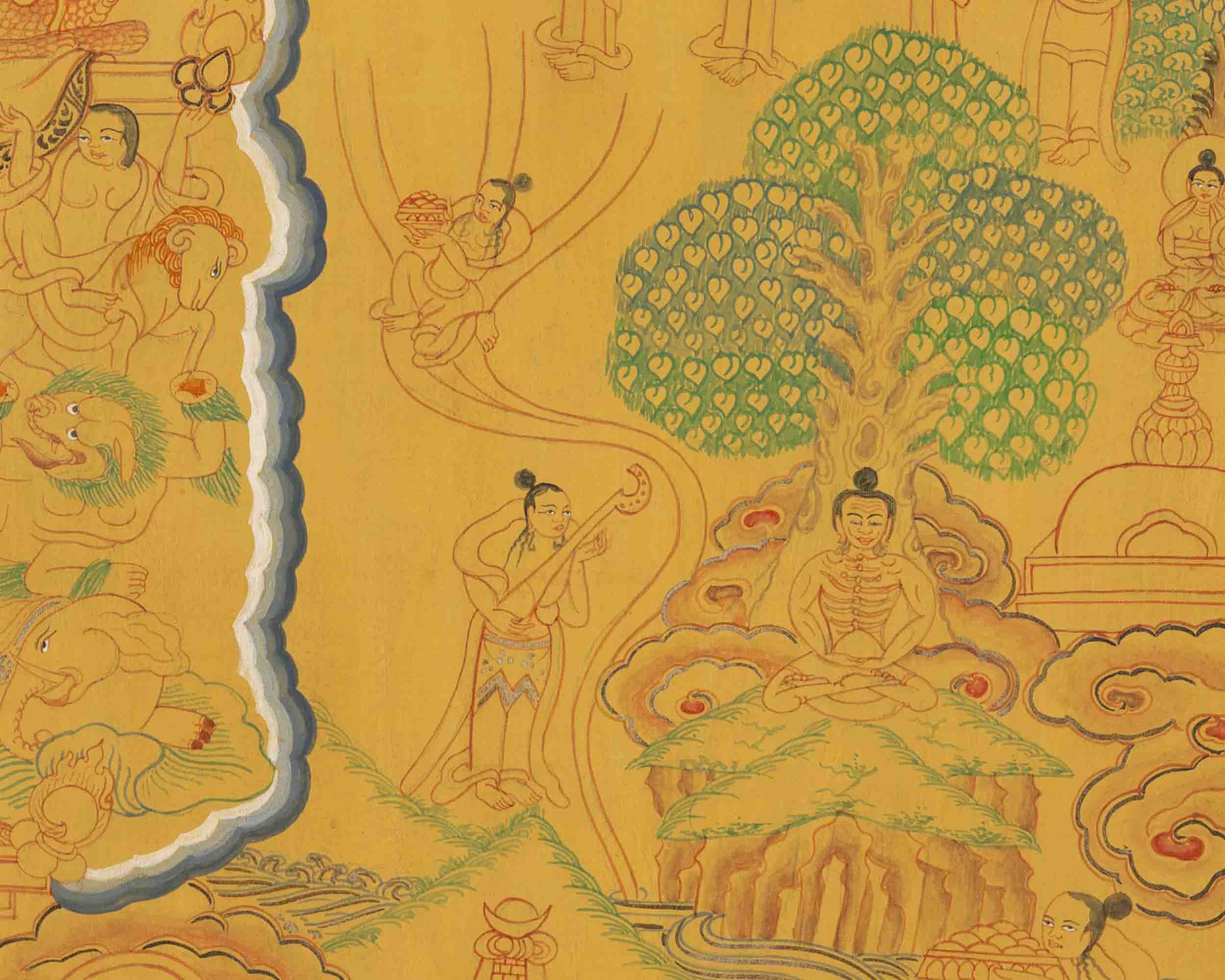 Shakyamuni Buddha Life Story | Tibetan Artwork