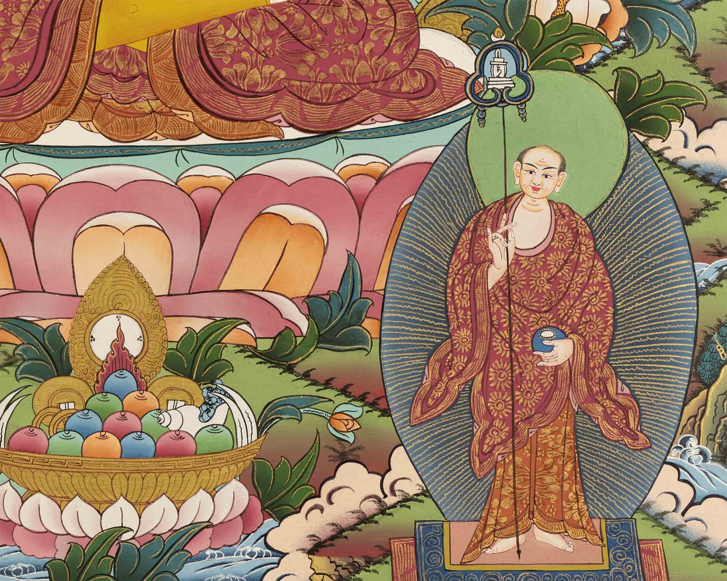 Gautama Buddha Thangka | Gift For Buddhist | Wall Decoration Art