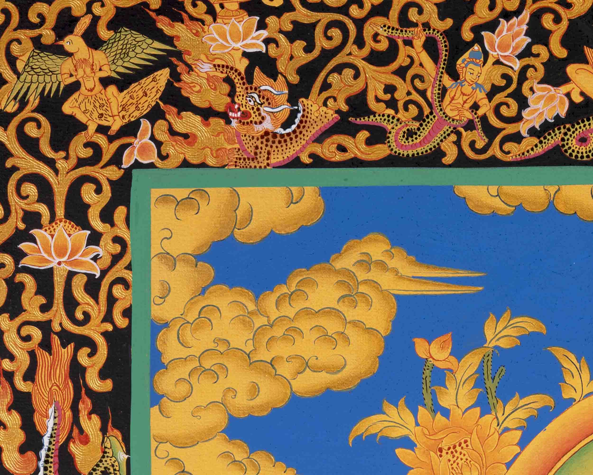 Avalokitesvara Chengrezig Thangka | Bodhisattva of Compassion