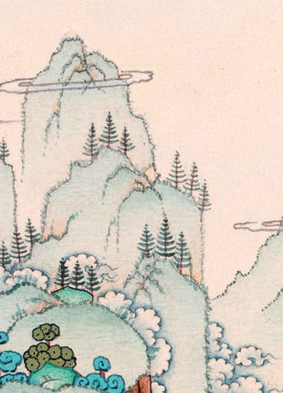 Guru Urgen Menla, Medicine Buddha Form of Guru Rinpoche Thangka