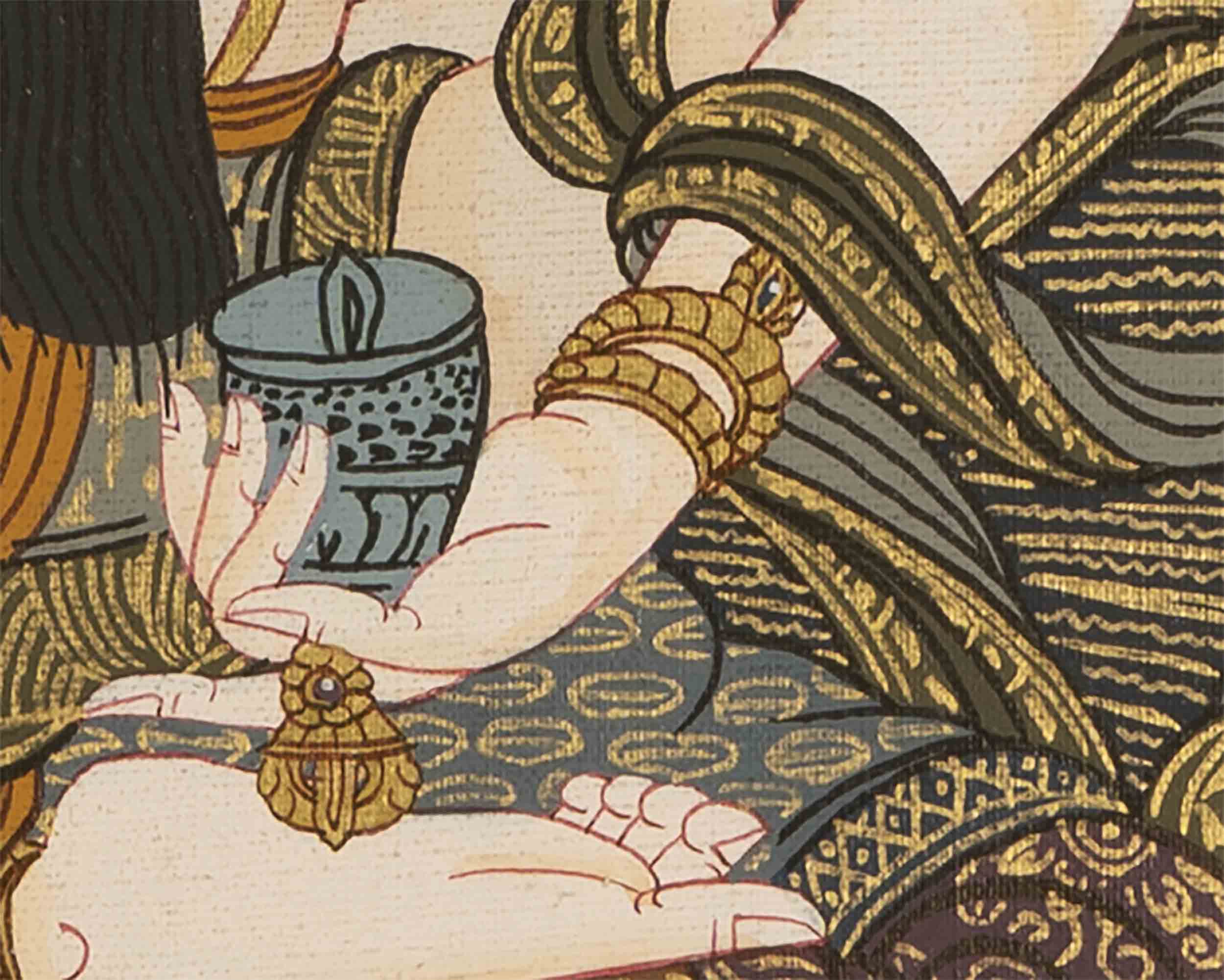 Vajrasattva Shakti Thangka | Tibetan Thangka Art