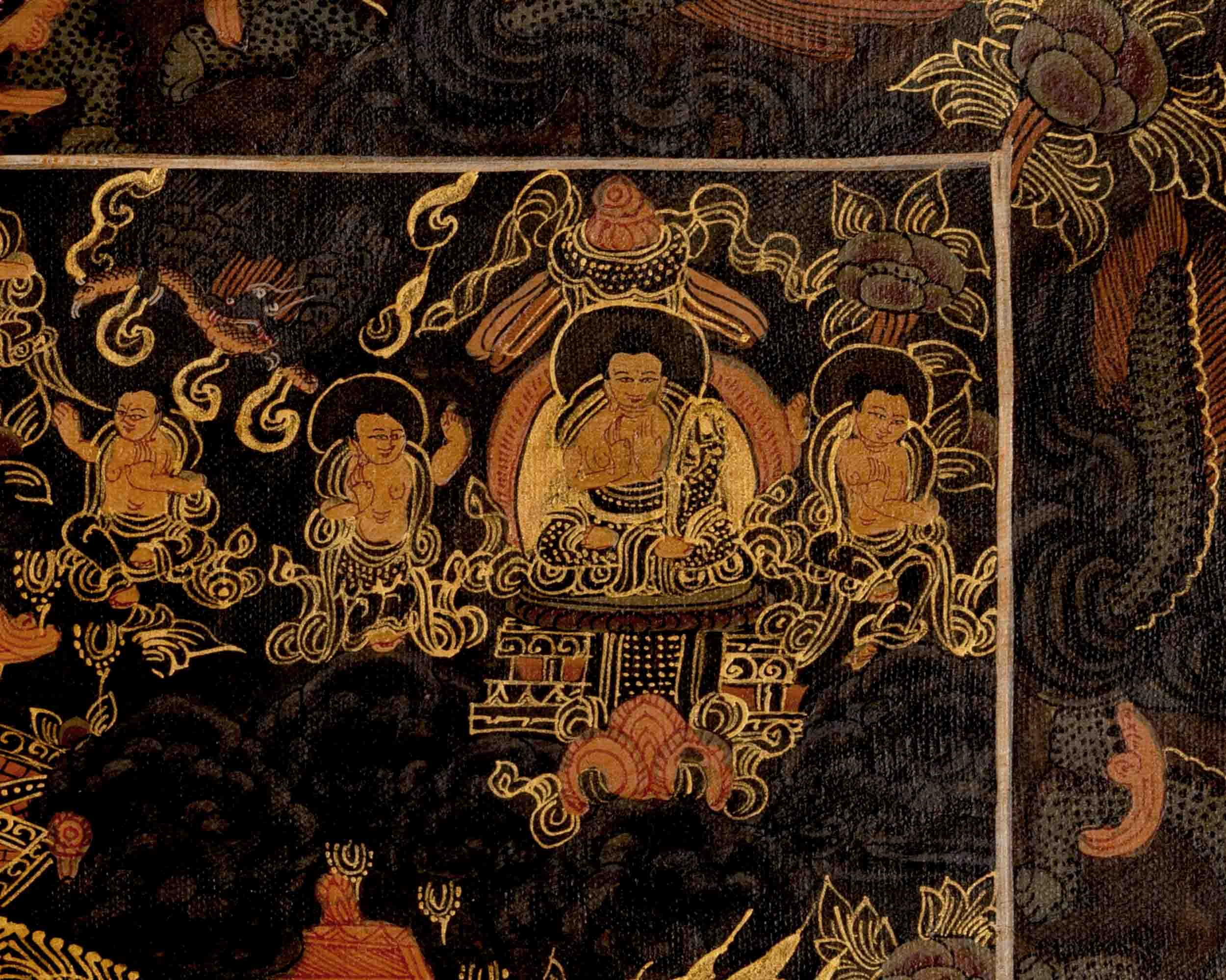 Buddha Mandala Art | Traditional Tibetan Thangka | Wall Decors