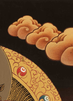 Jambhala Thangka | Traditional Tibetan Art | Wall Decor Painting