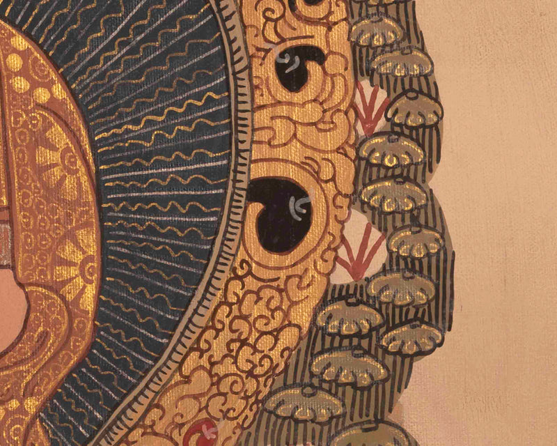 Shakyamuni Buddha Thangka | Religious Artwork | Wall Decors