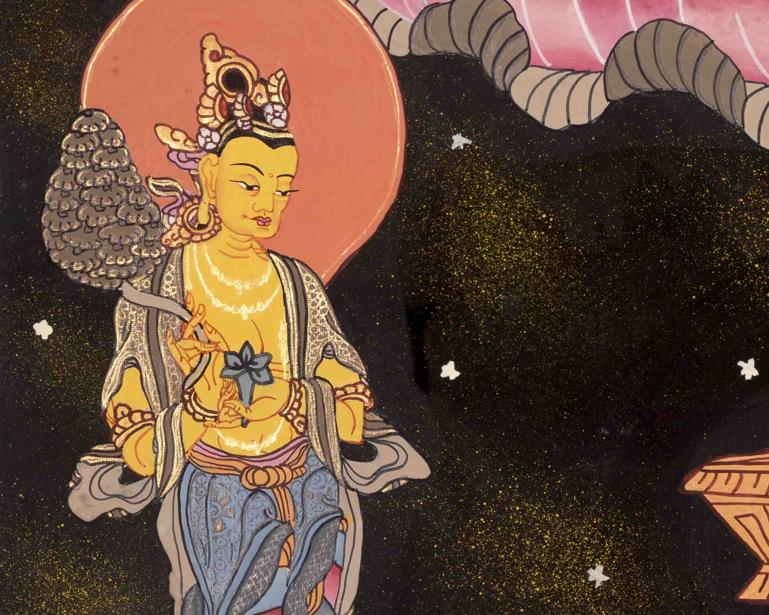 White Tara Thangka | Traditional Tibetan Art | Wall Decors