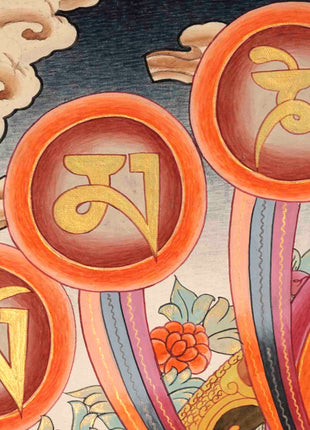 Avalokitesvara Chengrezig Thangka | Traditional Tibetan Art