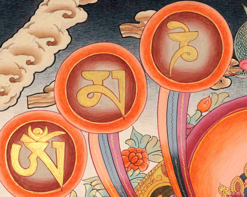 Avalokitesvara Chengrezig Thangka | Traditional Tibetan Art