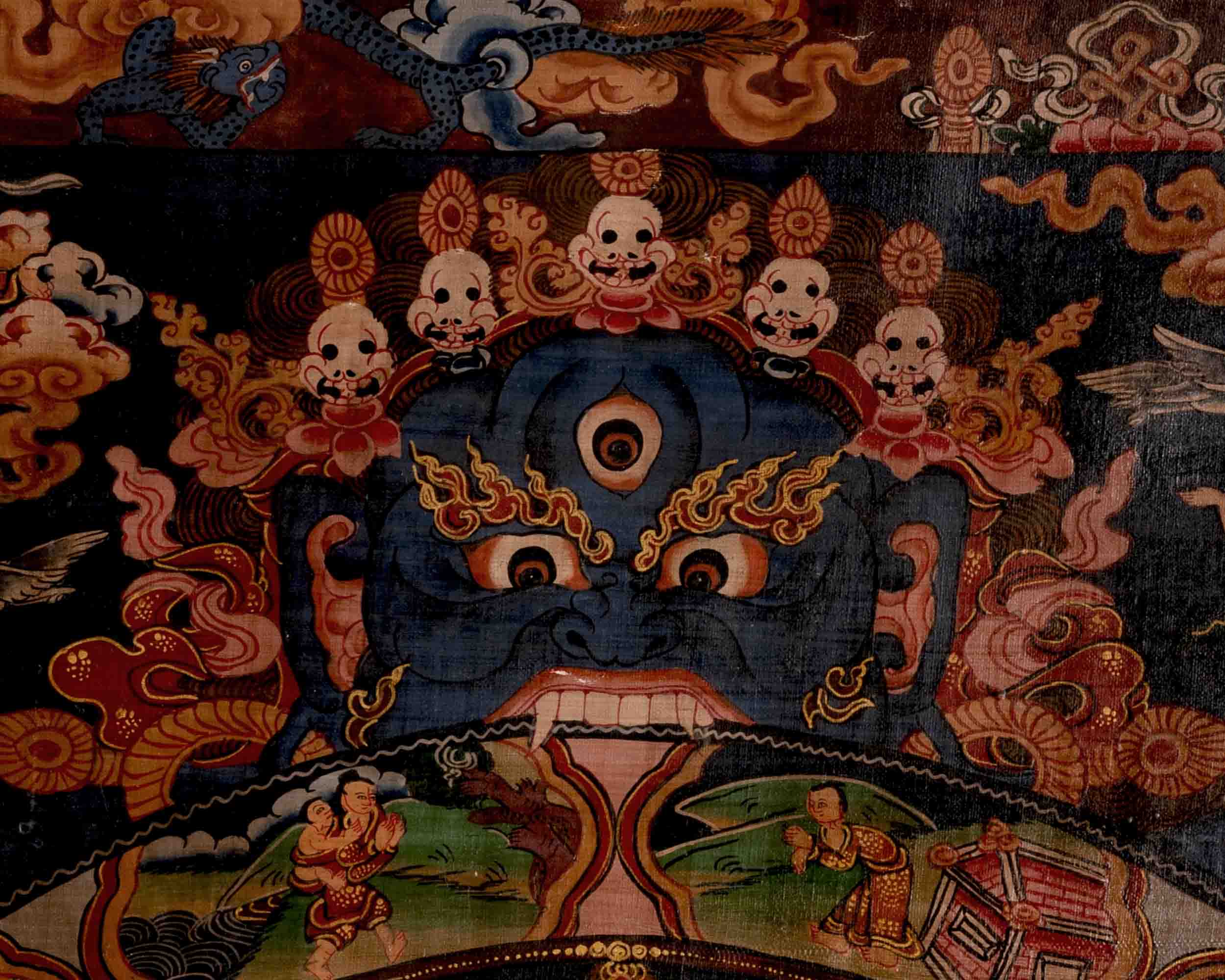 Bhavachakra Thangka | Tibetan Traditional Art | Wall Decors